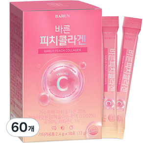 바른 피치 콜라겐 저분자 피쉬 펩타이드, 2.4g, 60개