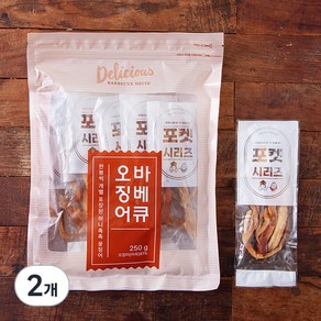 바베큐 오징어 10입, 250g, 2개