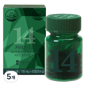 한미양행 카테킨14 29.4g, 42정, 5개