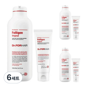 닥터포헤어 폴리젠 오리지널 샴푸 500ml+70ml, 6세트, 500ml