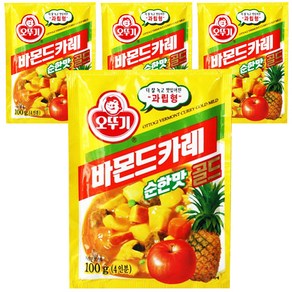 오뚜기 바몬드 카레 과립형 골드 순한맛, 100g, 4개