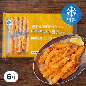 지엔씨푸드 빵가루 새우튀김 30미 (냉동), 360g, 6개