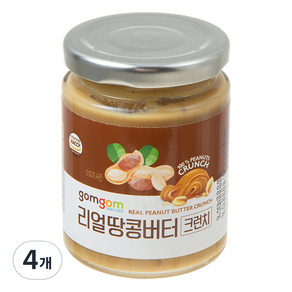 곰곰 리얼 땅콩버터 크런치, 230g, 4개