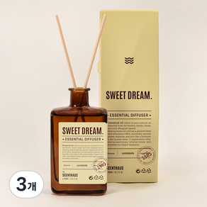 센트하우스 테라피 디퓨저, 3개, 200ml, 스위트 드림