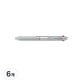 파이롯트 프릭션볼 2색 볼펜 0.5mm, 실버, 6개