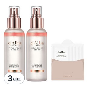 달바 화이트 트러플 바이탈 스프레이 세럼 100ml x 2p + 약산성 젤클 15ml 세트, 3세트