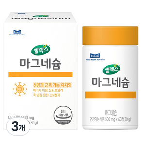 셀렉스 마그네슘 30g, 3개, 60정