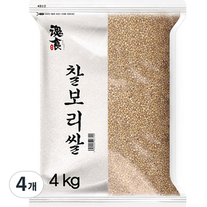 혼식 국산 찰보리쌀, 4kg, 4개