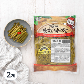 반찬단지 마늘쫑지, 1kg, 2개