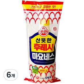 오뚜기 후레시 마요네즈, 800g, 6개