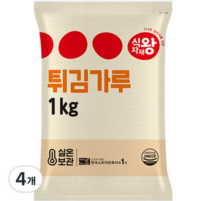 식자재왕 튀김가루, 1kg, 4개