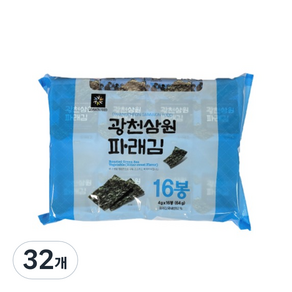 광천삼원푸드 파래 도시락김, 4g, 32개