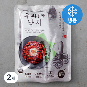 우와!한 양념 낙지 볶음 (냉동), 500g, 2개