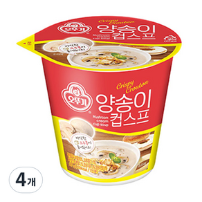 오뚜기 양송이 컵 스프, 27g, 4개