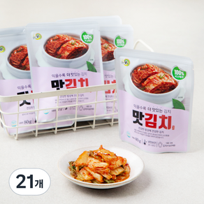 일미 맛김치, 80g, 21개