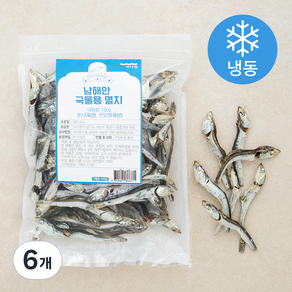 바다원 남해안 국물용 멸치 (냉동), 180g, 6개