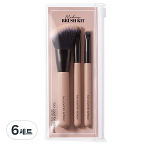 투쿨포스쿨 메이크업 브러쉬 키트 세트, 6세트, 핑크