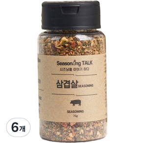 시즈닝톡 삼겹살 시즈닝, 75g, 6개