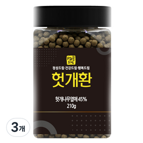 생생드림 헛개환 국산, 3개, 210g