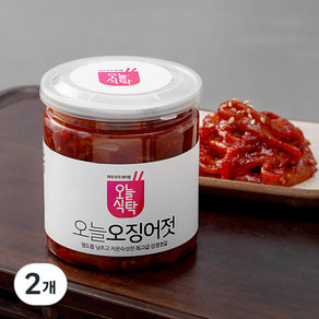 오늘식탁 강경 오징어젓, 250g, 2개