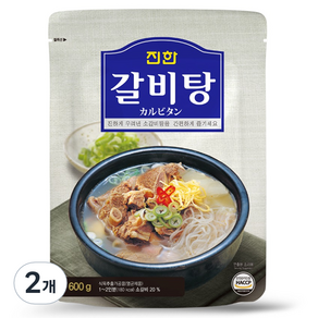 진한식품 갈비탕, 600g, 2개