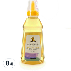 가가농장 국내산 아카시아꿀 튜브, 500g, 8개