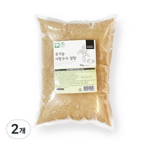 오가웰 유기농 사탕수수 설탕, 5kg, 2개