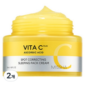 미샤 비타씨 플러스 슬리핑 팩 크림, 50ml, 2개