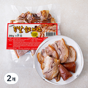 자연에찬 슬라이스 족발, 250g, 2개