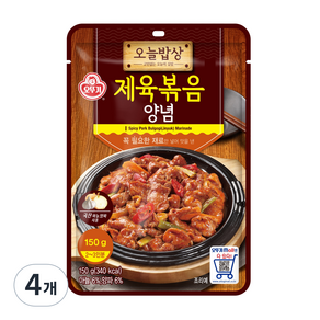 오뚜기 오늘밥상 제육볶음양념, 150g, 4개