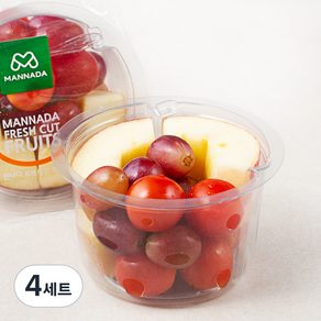 만나다 사과포도방울 세트, 250g, 4세트