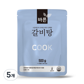 바른 갈비탕, 500g, 5개