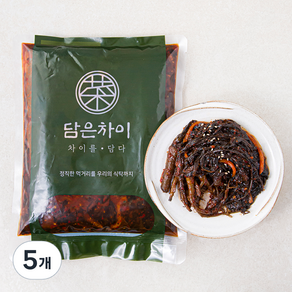 담은차이 고들빼기 무침, 1kg, 5개