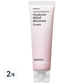 한스킨 리얼 컴플렉션 히알루론 릴리프 수분 크림, 50ml, 2개