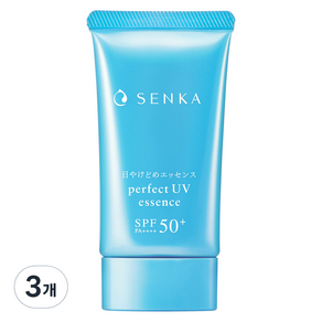 센카 퍼펙트 유브이 에센스 에이 선크림 SPF50+ PA++++, 50g, 3개