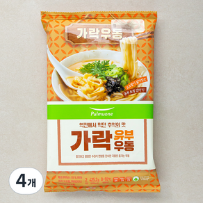 풀무원 가락 유부우동 2인분, 425.2g, 4개