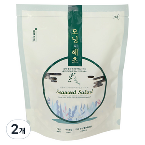 새벽바다 모닝해초 수산물, 70g, 2개