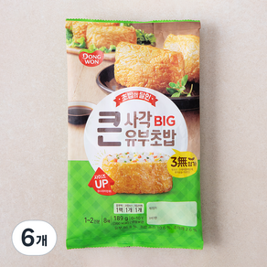 동원 큰사각 유부초밥, 189g, 6개