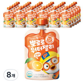 뽀로로 워터젤리 오렌지 40개입, 1.2L, 8개