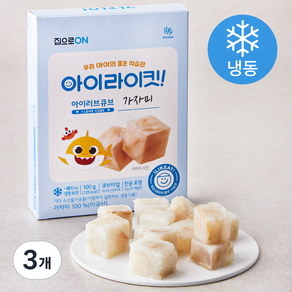 집으로온 아이라이킷 아이러브큐브 가자미 (냉동), 100g, 3개