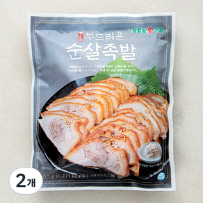 장충동왕족발 부드러운 순살족발, 500g, 2개