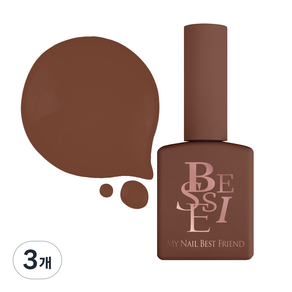 BESSIE 비터스윗 시럽 젤네일, S14 pavé chocolate, 11ml, 3개