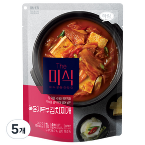 더미식 묵은지두부김치찌개, 5개, 350g