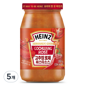 하인즈 고추장 로제 파스타 소스, 350g, 5개