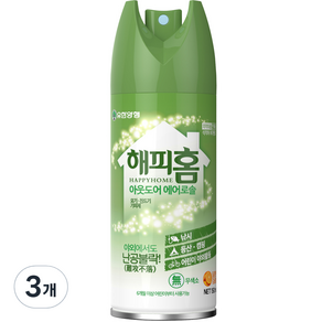 해피홈 아웃도어 에어로솔, 150ml, 3개