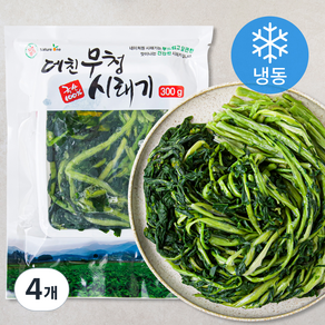 자연향기 국내산 데친 무청시래기 (냉동), 300g, 4개