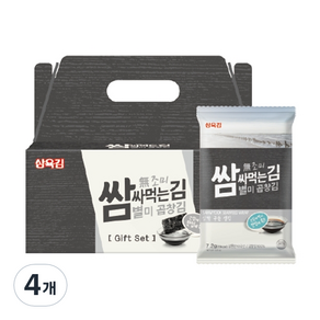 삼육김 쌈싸먹는 별미 곱창김 무조미 10p, 72g, 4세트