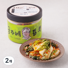 금자네 시원한 보리 얼갈이 김치, 500g, 2개