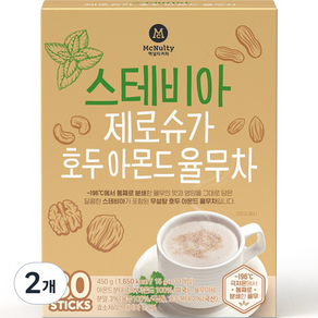 맥널티커피 스테비아 제로슈가 호두 아몬드 율무차, 2개, 30개입, 15g