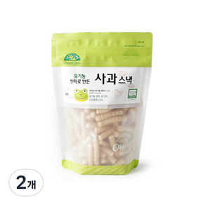 오가닉스토리 유기농 현미로 만든 사과 스낵, 60g, 2개